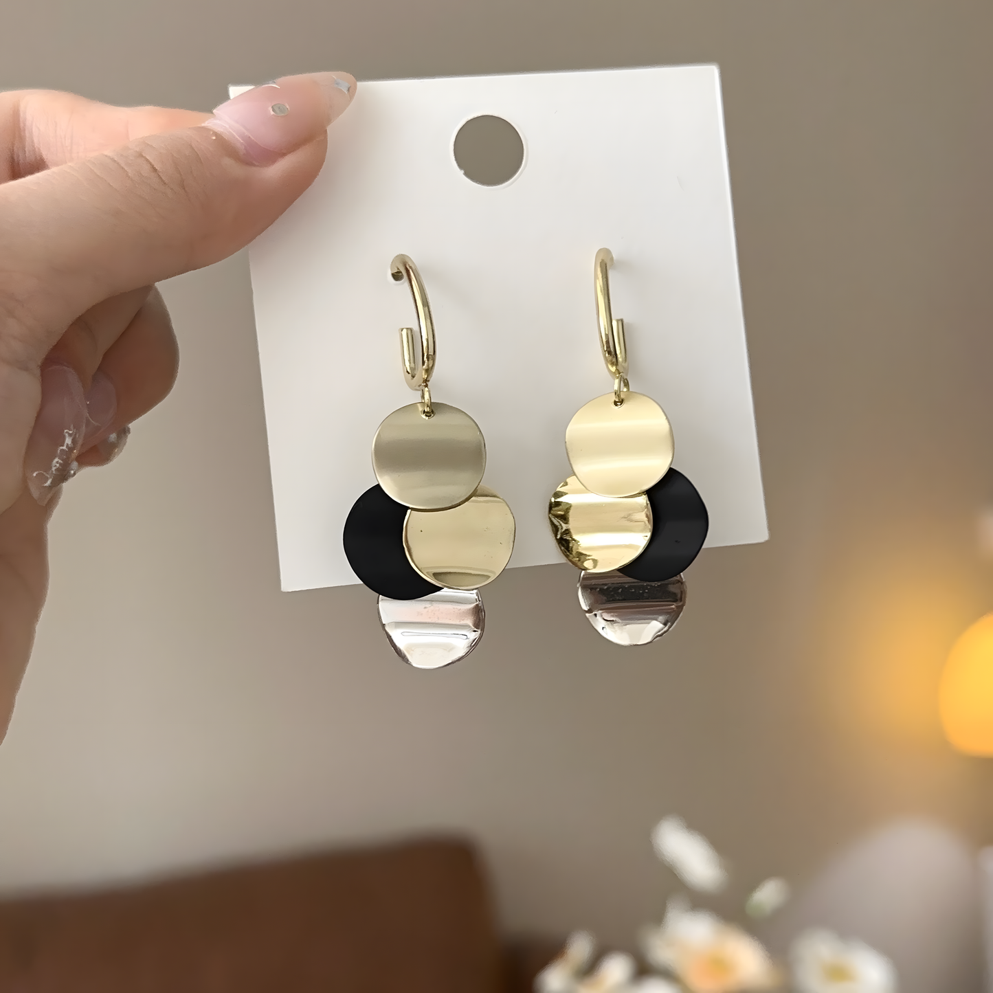 Trendsetter Multi Disc Earrings