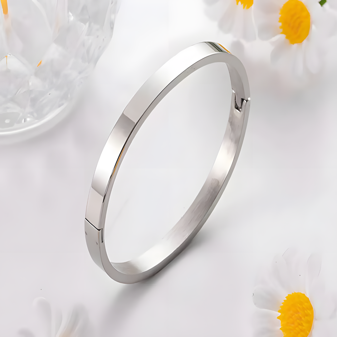 6MM Silver Aura Wrist Band