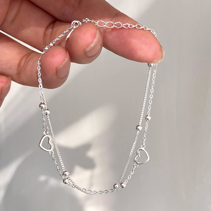 Beaded Heart Bracelet