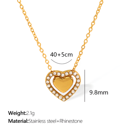 Sparkling Love Heart Necklace