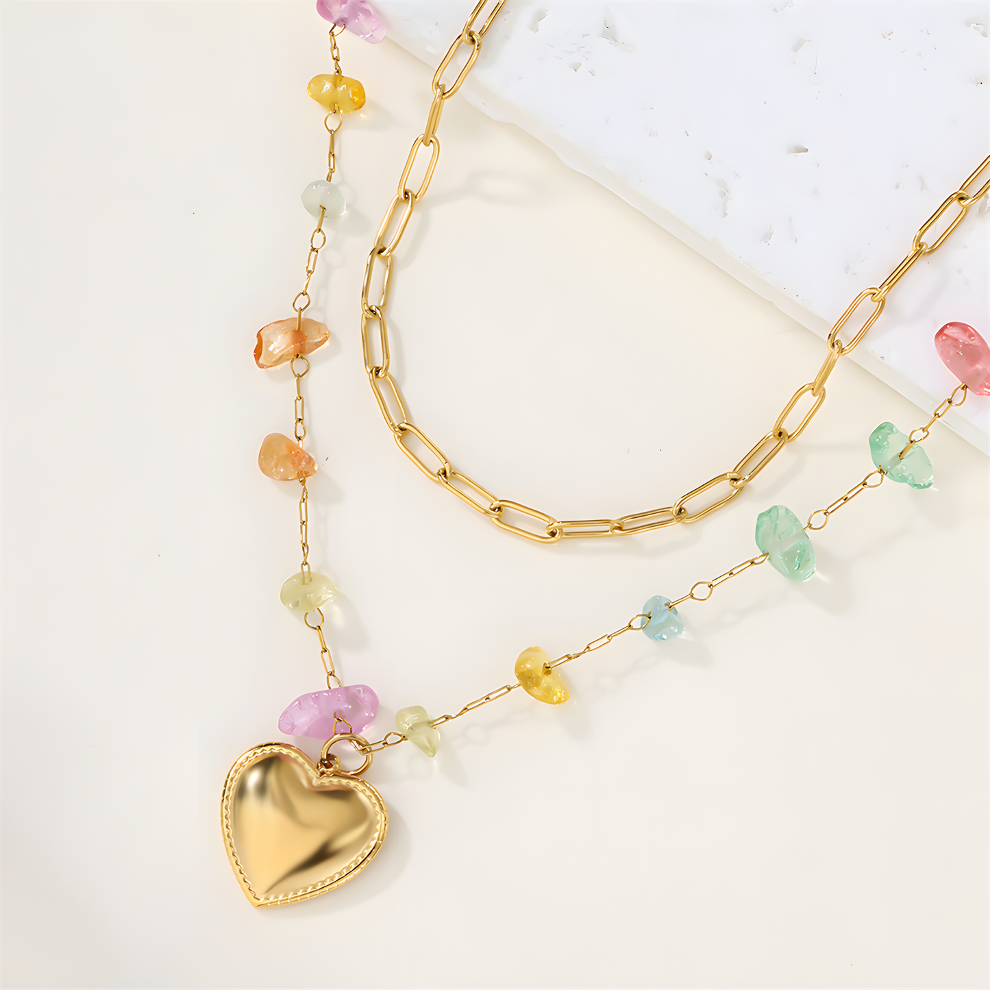 Golden Heart Dual Layered