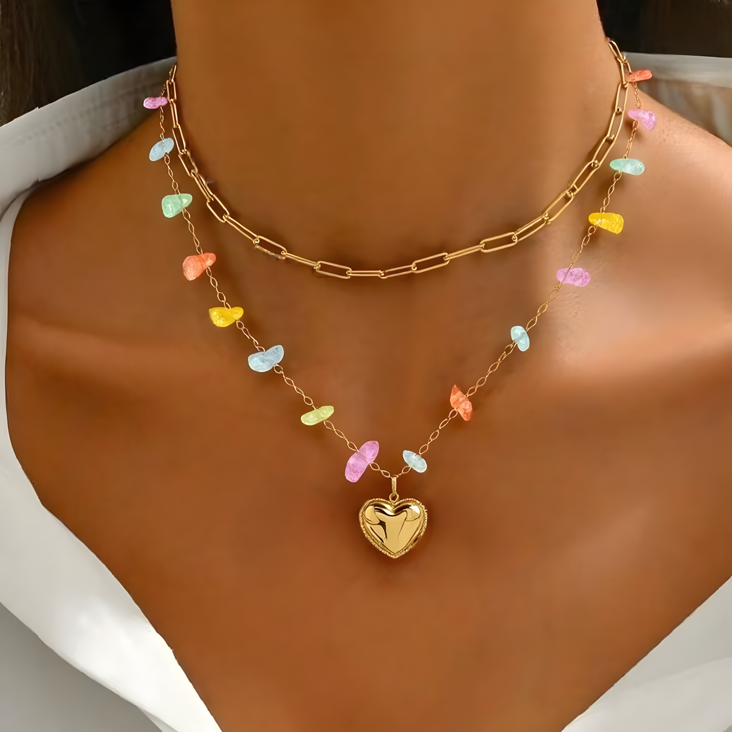 Golden Heart Dual Layered