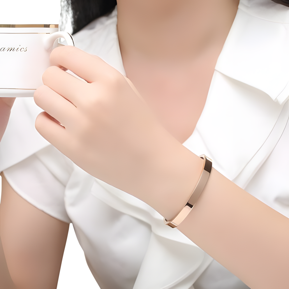 6MM Rose Gold Aura Wrist Band