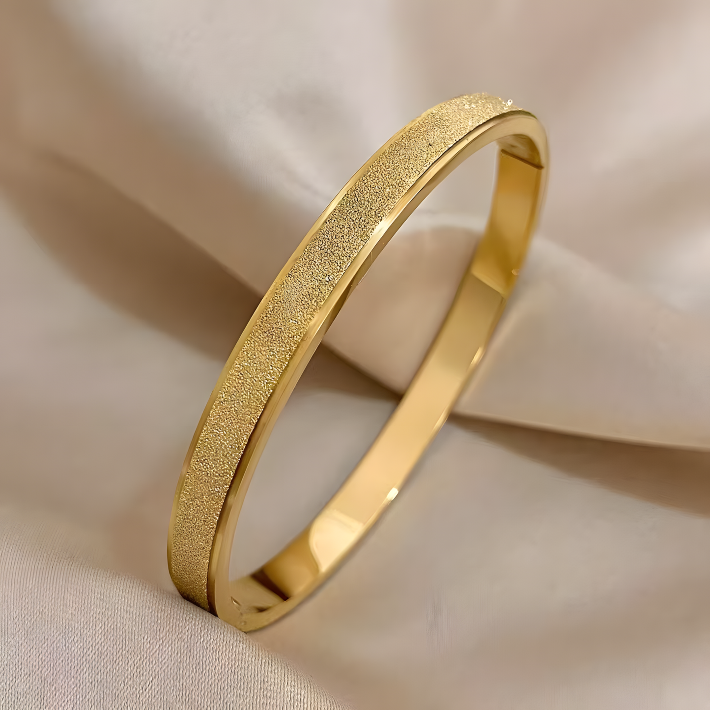 Gold Dusk Radiance Bangle Bracelet
