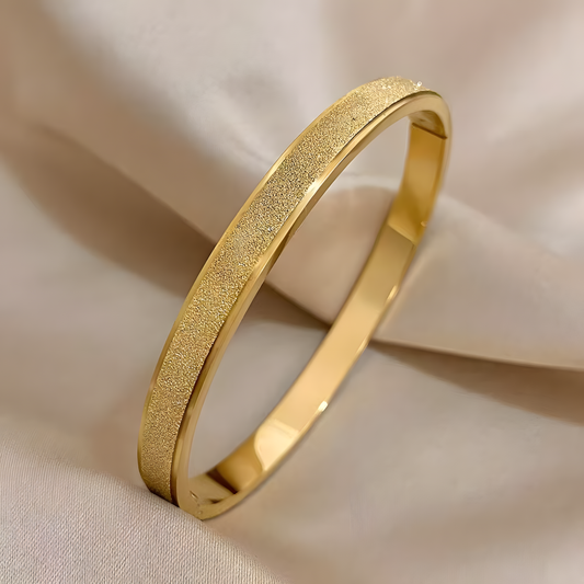 Gold Dusk Radiance Bangle Bracelet