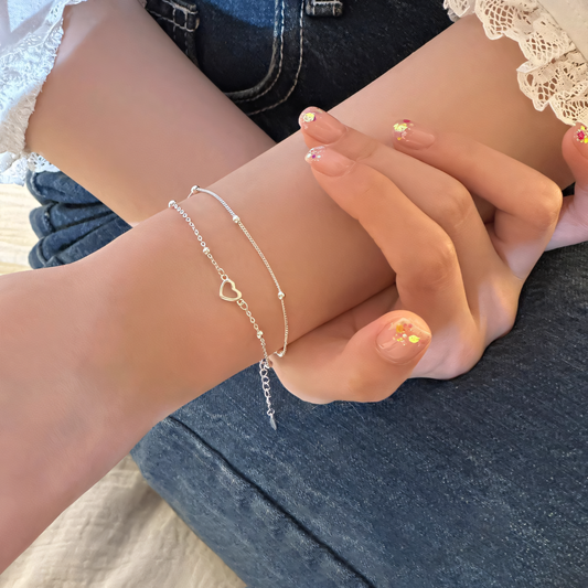 Beaded Heart Bracelet