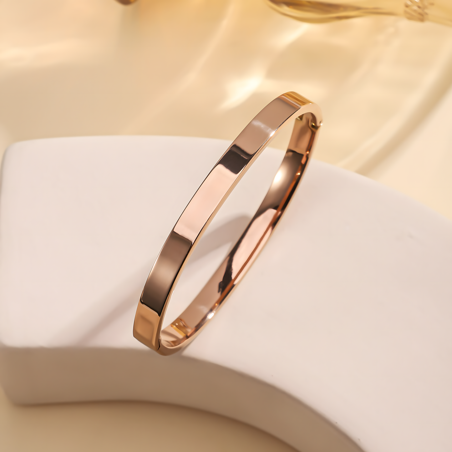 6MM Rose Gold Aura Wrist Band