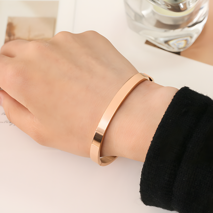 6MM Rose Gold Aura Wrist Band