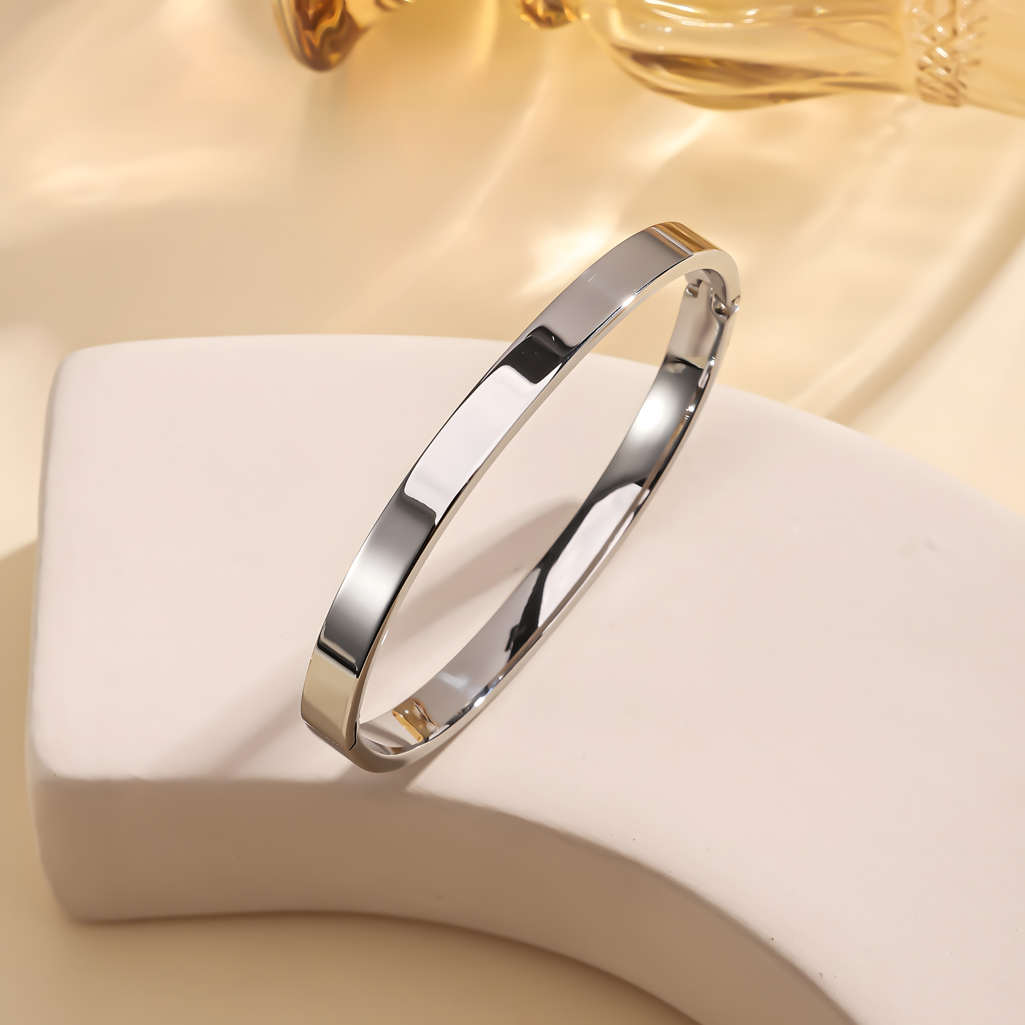 6MM Silver Aura Wrist Band