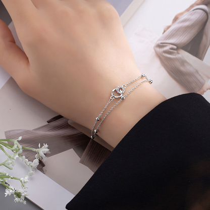 Silver Serenity Infinity Jewelry Set