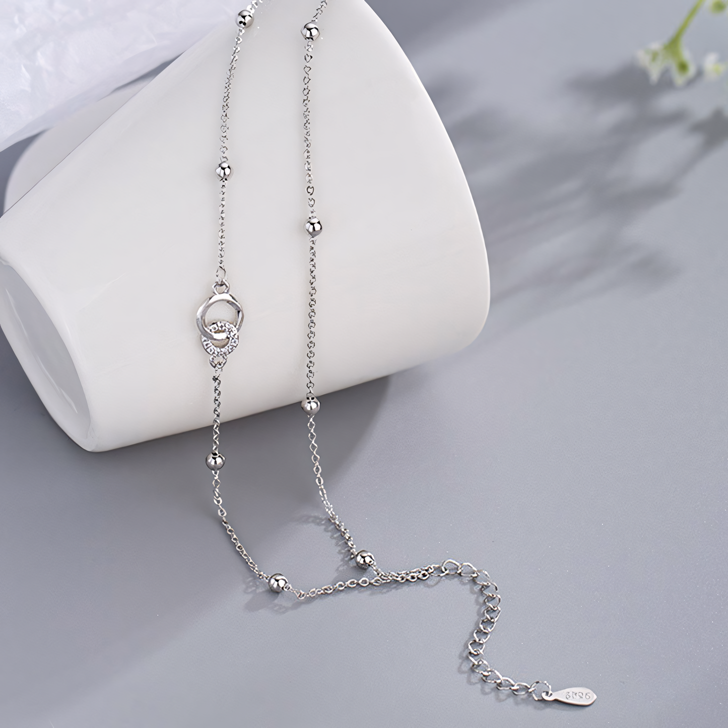 Linked Circle charm Bracelet