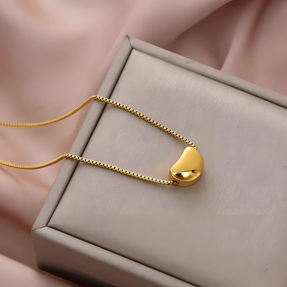 Timeless Gold Bean Necklace