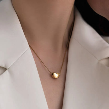 Timeless Gold Bean Necklace