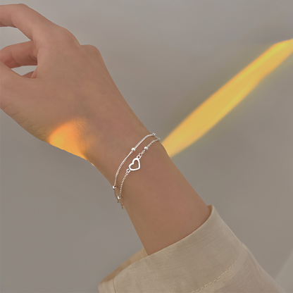 Beaded Heart Bracelet