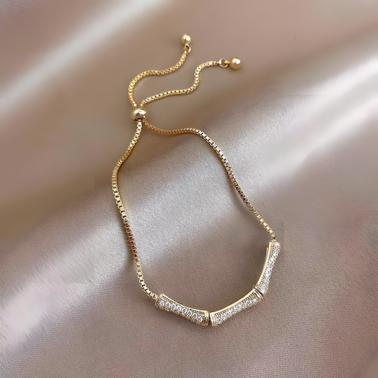 Luxe Slider CZ Accent Bracelet