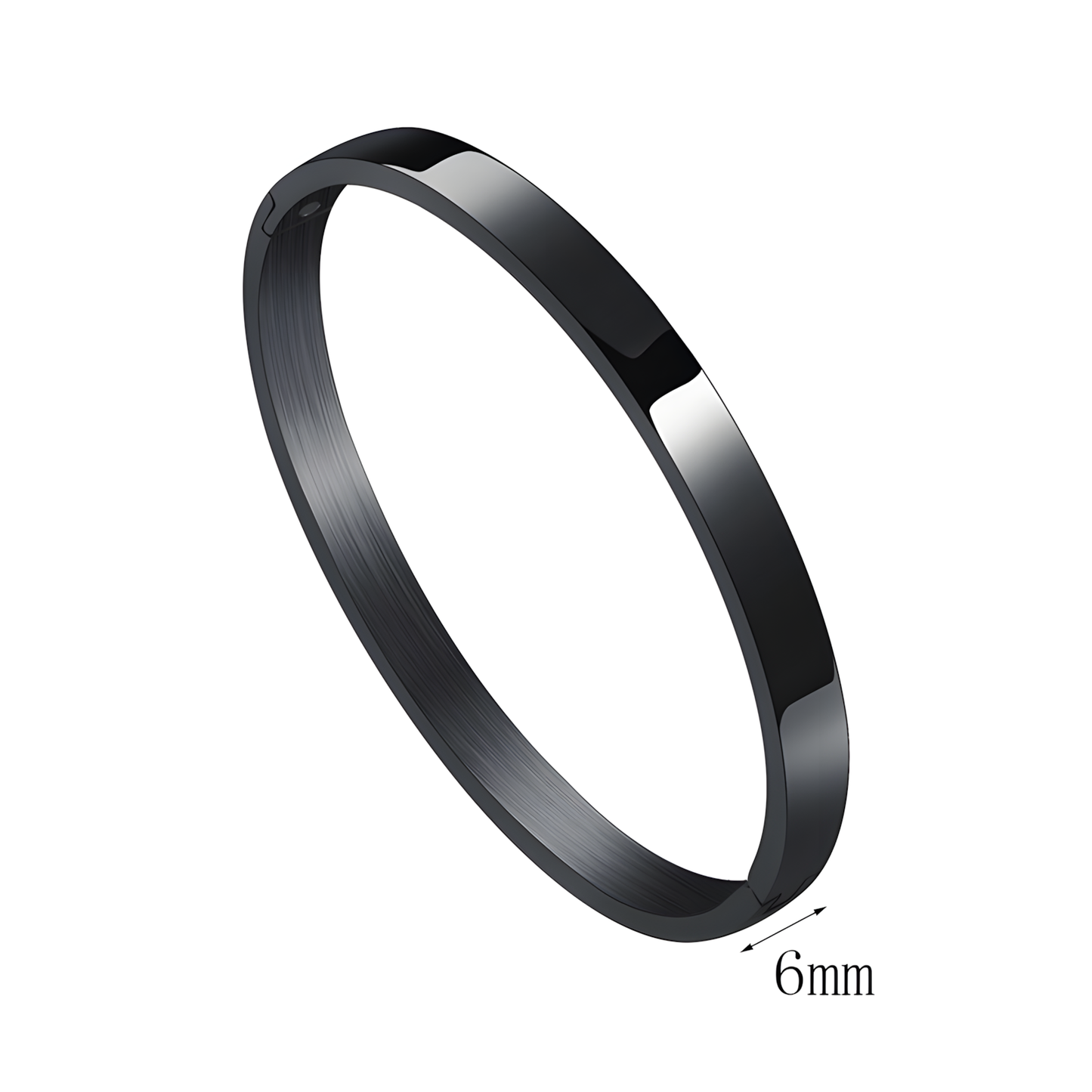 Midnight Black 6MM Wrist Band