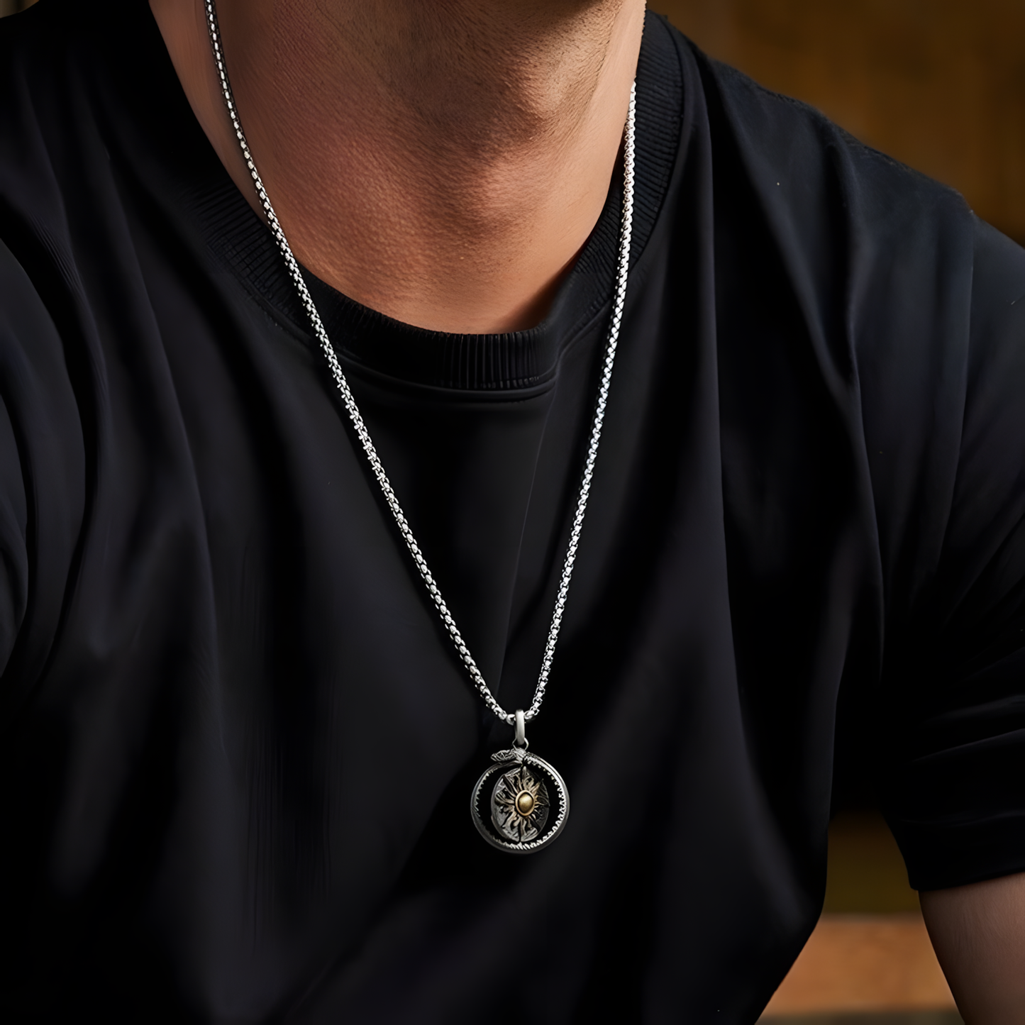 Ouroboros Symbol Necklace