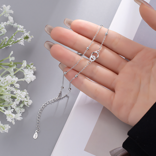 Linked Circle charm Bracelet