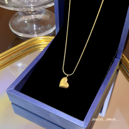 Luxe 3D Heart Necklace