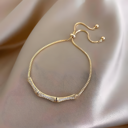 Luxe Slider CZ Accent Bracelet