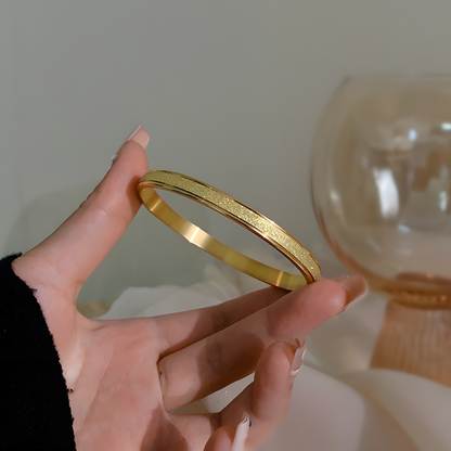 Gold Dusk Radiance Bangle Bracelet