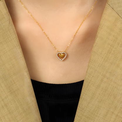 Sparkling Love Heart Necklace