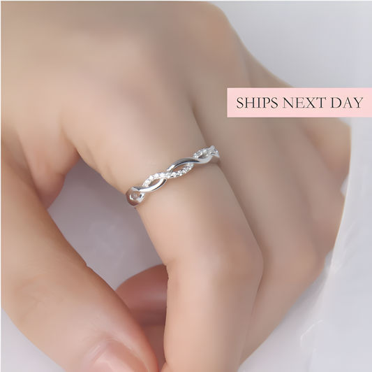 Interwined Silver Ring