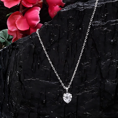Eternal Heart Mossanite Necklace