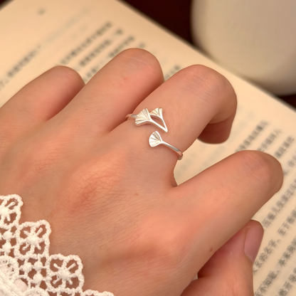Gingko Leaf Rings