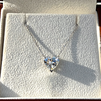 Eternal Heart Mossanite Necklace