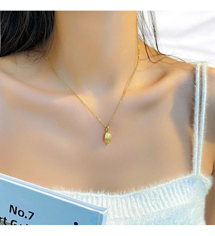 Nature-Inspired Leaf Necklace