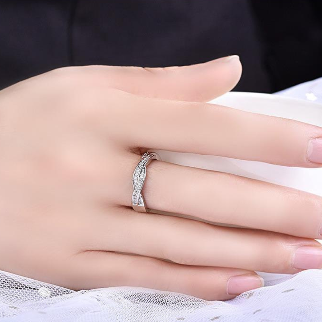 Twisted Elegance Silver Ring