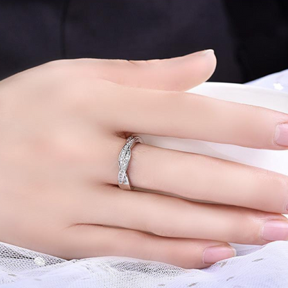 Twisted Elegance Silver Ring