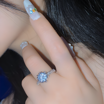 Crowned Solitaire Ring